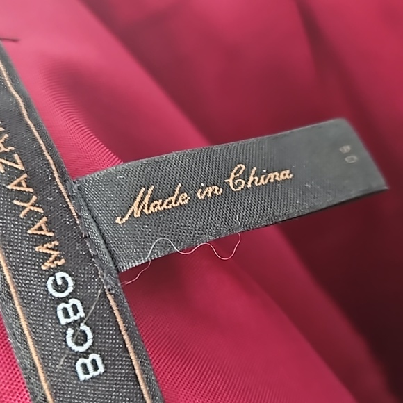 BCBG Size 6 Red/Black Silk Cocktail Dress - Picture 4 of 4